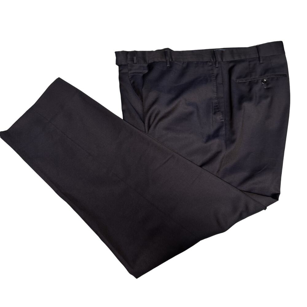 Incotex Wool Dress Trousers Men’s 36 Black Navy LuxeryPants